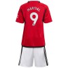 Conjunto (Camiseta+Pantalón Corto) Manchester United Martial 9 Primera Equipación 23-24 - Niño